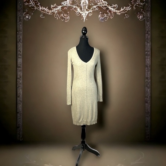 Victoria's Secret Dresses & Skirts - Victoria’s Secret CASHMERE L Sweater Luxurious Buttersoft Dress V-neck fine knit